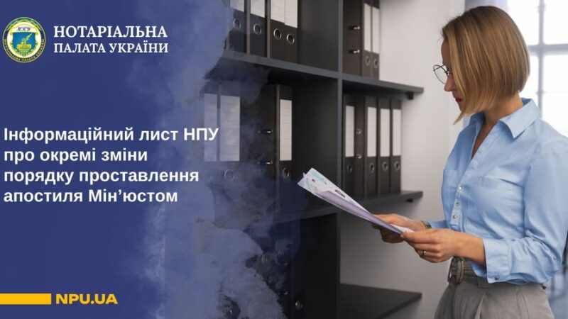 Про впорядкування відносин з проставлення Міністерством юстиції України апостиля